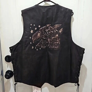 LEATHER VEST